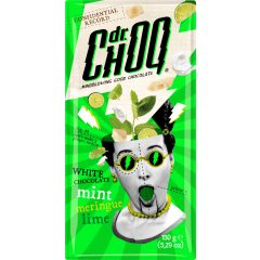   Dr. Choq - Fehér csokoládé tábla Menta-Lime-Meringue darabokkal 150g