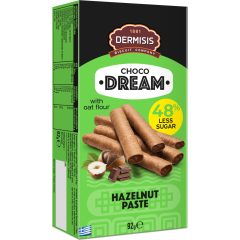   Dermisis Choco Sticks - Csökkentett cukor tartalmú Mogyorókrémes ostya 92g