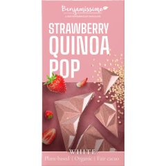   Benjamissimo BIO Fehér Csokoládé Eperrel és Quinoa Puffancsal 60g