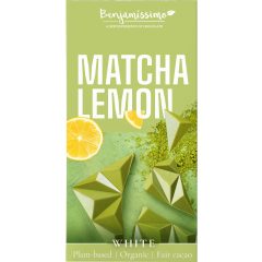   Benjamissimo BIO Fehér Csokoládé Citrommal és Matcha teával 60g